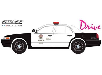 Drive (2011) Diecast Model 1/24 2001 Ford Crown Victoria Police Interceptor LAPD