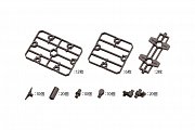 Hexa Gear Plastic Model Kit Expansion Pack 1/24 Block Base 07 Fence Plate Option 5 cm