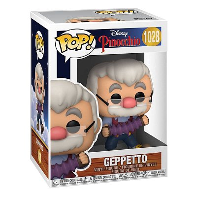 Pinocchio 80th Anniversary POP! Disney Vinyl Figure Geppetto W/Accrdion 9 cm