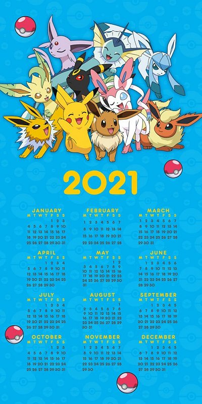 Calendrier 2021 Pokemon