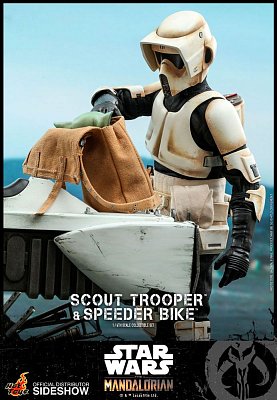 Star Wars The Mandalorian Action Figure 1/6 Scout Trooper & Speeder Bike 30 cm - Damaged packaging