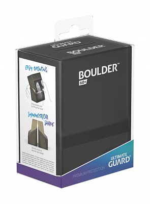 Ultimate Guard Boulder&trade; Deck Case 60+ Standard Size Onyx